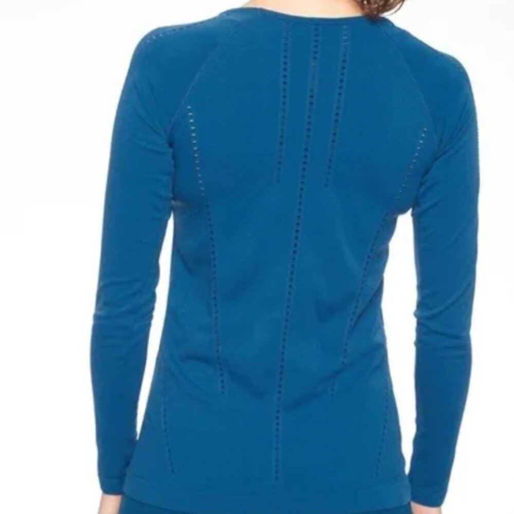 Athleta Foothill Long Sleeve - Peacock Blue, XL